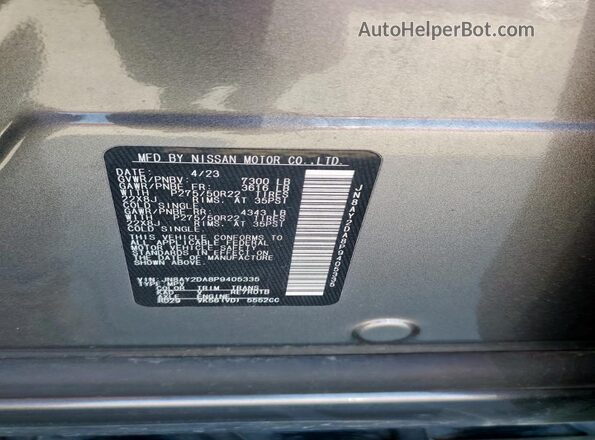 JN8AY2DA8P9405335 2023 NISSAN ARMADA Gray 