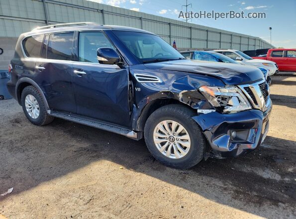 JN8AY2NC3L9617618 2020 NISSAN ARMADA Blue Delantero derecho