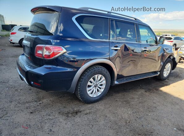 JN8AY2NC3L9617618 2020 NISSAN ARMADA Blue Trasero derecho