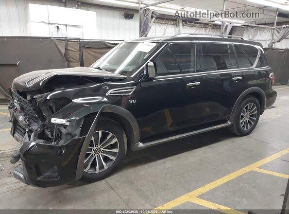 JN8AY2ND2L9106832 2020 NISSAN ARMADA Black Vista interior de 360 grados