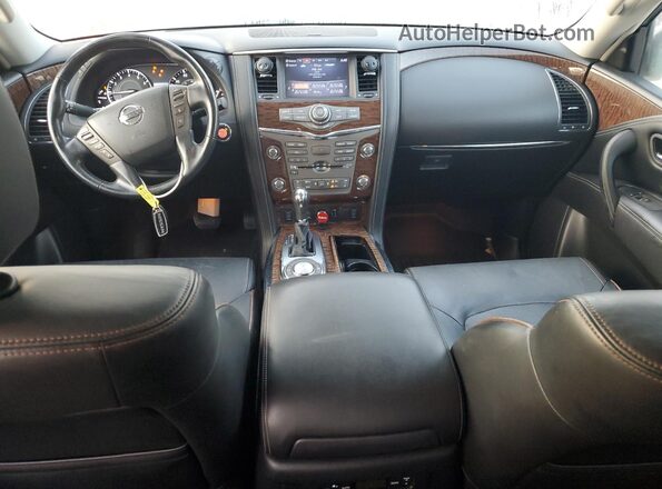 JN8AY2ND9L9108710 2020 NISSAN ARMADA Черный Вид панели приборов