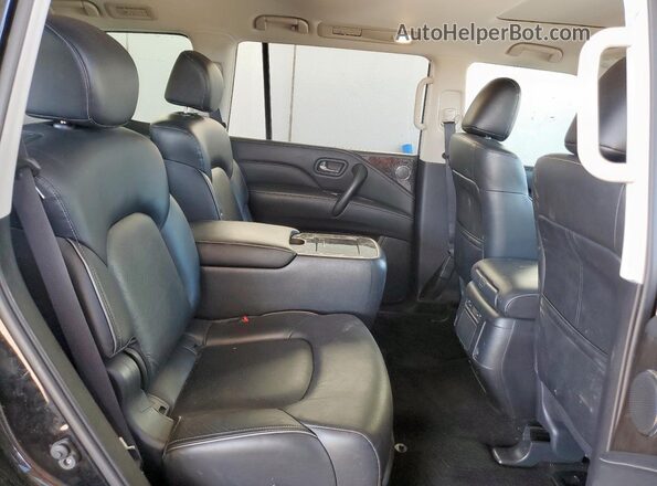 JN8AZ2AE6P9302077 2023 INFINITI QX80 Black Widok wnętrza z tyłu