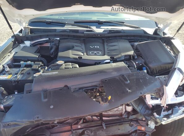 JN8AZ2AE7P9306381 2023 INFINITI QX80 White Engine compartment view