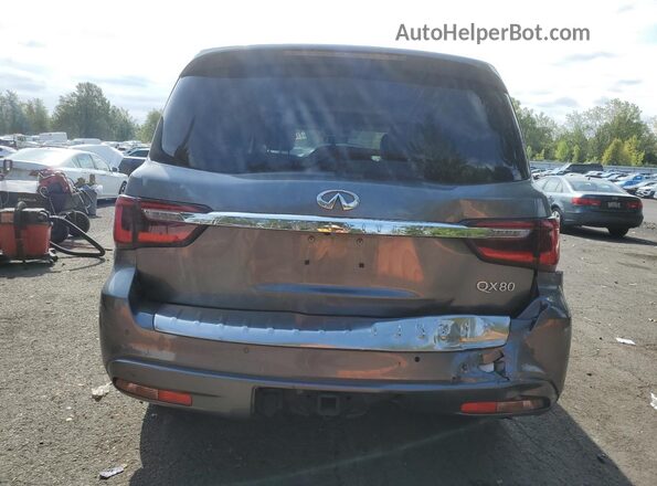 JN8AZ2AF0M9720249 2021 INFINITI QX80 Silver Rear view