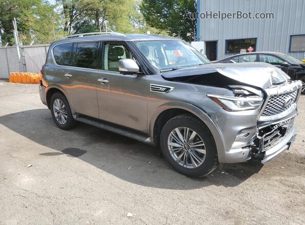 JN8AZ2AF0M9720249 2021 INFINITI QX80 Silver Front right