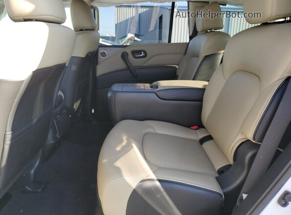 JN8AZ2AF4M9715619 2021 INFINITI QX80 White Widok wnętrza z tyłu