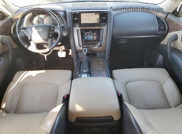 JN8AZ2AF4M9715619 2021 INFINITI QX80 White Widok deski rozdzielczej