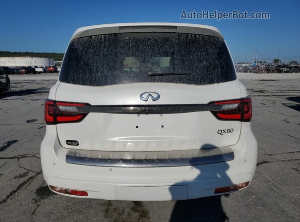 JN8AZ2AF4M9715619 2021 INFINITI QX80 White Widok z tyłu