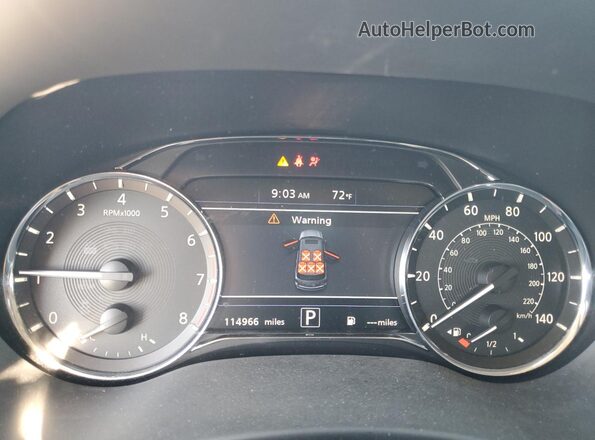 JN8AZ2AF4M9715619 2021 INFINITI QX80 White Widok zestawu wskaźników