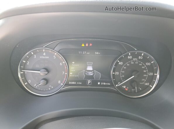 JN8AZ2AF5M9716309 2021 INFINITI QX80 White Widok zestawu wskaźników