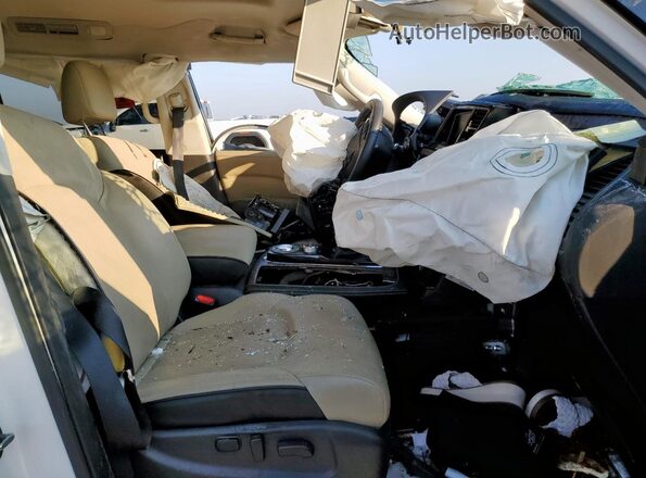JN8AZ2AF9M9716541 2021 INFINITI QX80 White Вид салону спереду