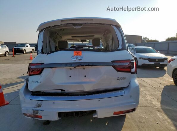 JN8AZ2AF9M9716541 2021 INFINITI QX80 White Вид ззаду
