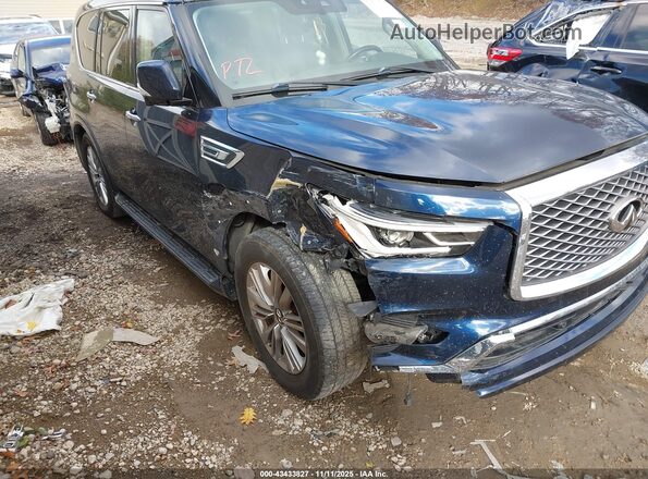 JN8AZ2NE5L9253667 2020 INFINITI QX80 Blue Widok z przodu