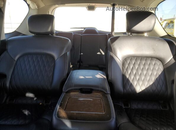 JN8AZ2NE8K9236795 2019 INFINITI QX80 White უკანა სავარძლების ხედი