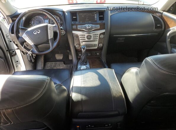 JN8AZ2NE8K9236795 2019 INFINITI QX80 White წინა პანელის ხედი