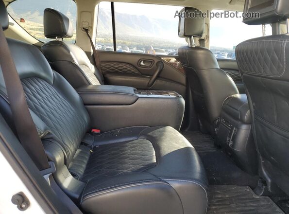 JN8AZ2NE8K9236795 2019 INFINITI QX80 White უკანა სალონის ხედი