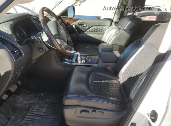 JN8AZ2NE8K9236795 2019 INFINITI QX80 White წინა სალონის ხედი