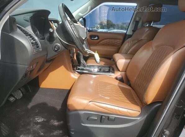 JN8AZ2NF2K9683857 2019 INFINITI QX80 Черный Вид салона спереди