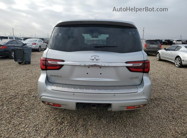 JN8AZ2NF6K9681500 2019 INFINITI QX80 Серебряный Вид сзади