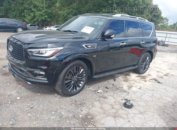 JN8AZ2NF6L9700449 2020 INFINITI QX80 Black Vista tres cuartos delantera izquierda