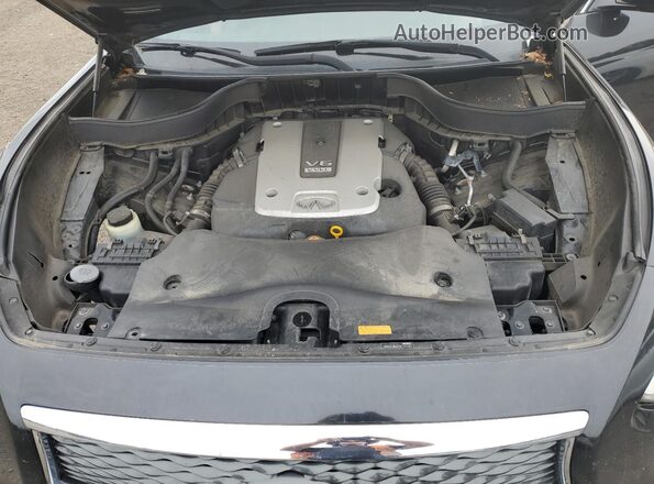 JN8CS1MU0HM142187 2017 INFINITI QX70 Black Vista del compartimento del motor