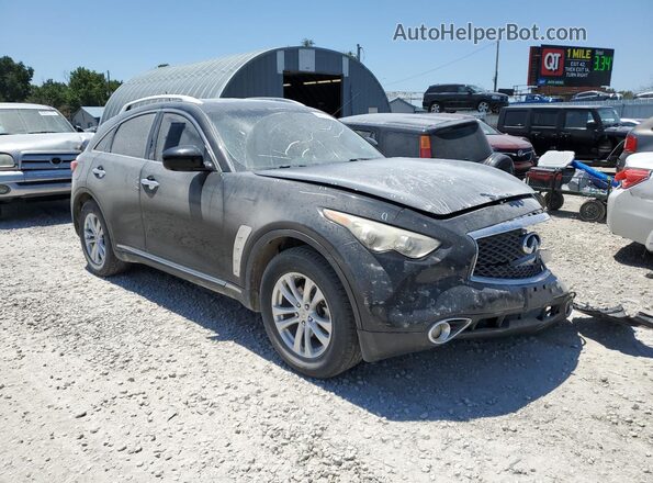 JN8CS1MU2HM140537 2017 INFINITI QX70 Black Delantero derecho