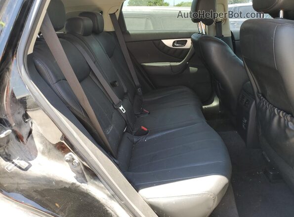 JN8CS1MU2HM140537 2017 INFINITI QX70 Black Vista de los asientos traseros