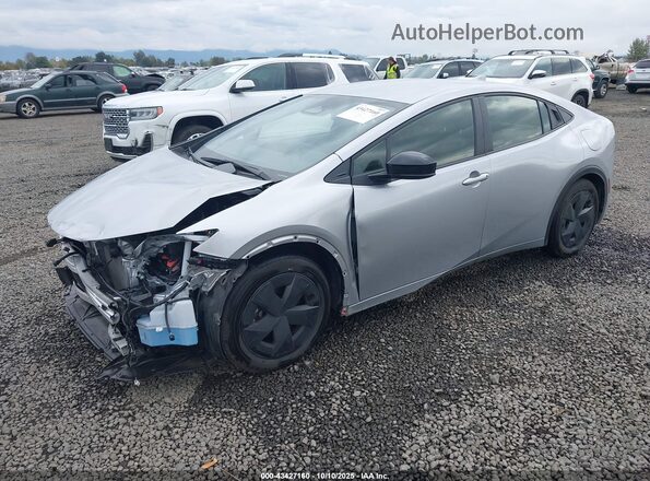 JTDACACU0R3024603 2024 TOYOTA PRIUS PRIME Серебряный Передняя левая четверть