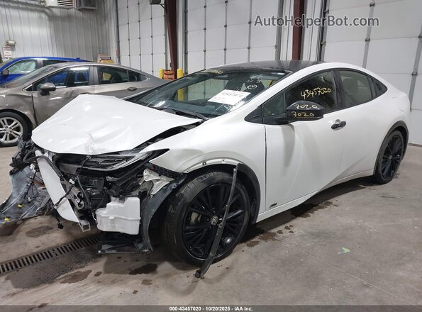 JTDADABUXS3025567 2025 TOYOTA PRIUS White Vista tres cuartos delantera izquierda
