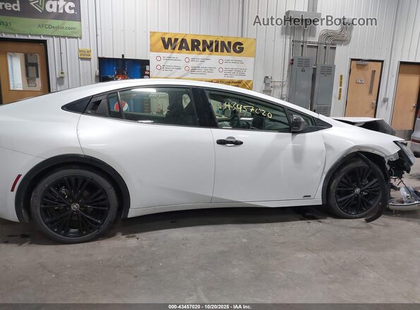 JTDADABUXS3025567 2025 TOYOTA PRIUS White Vista interior trasera