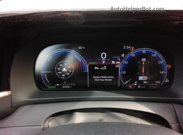 JTDAFAAF2P3003387 2023 TOYOTA CROWN Gray Вид щитка приладів