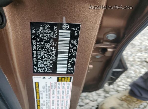JTDAFAAF9P3001300 2023 TOYOTA CROWN Brown ძრავის განყოფილების ხედი