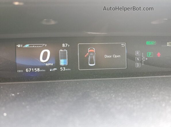 JTDBVRBD0JA005225 2018 TOYOTA MIRAI Silver ხელსაწყოთა პანელის ხედი