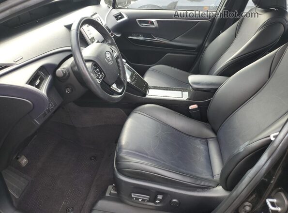 JTDBVRBD2KA005986 2019 TOYOTA MIRAI Black Widok wnętrza z przodu