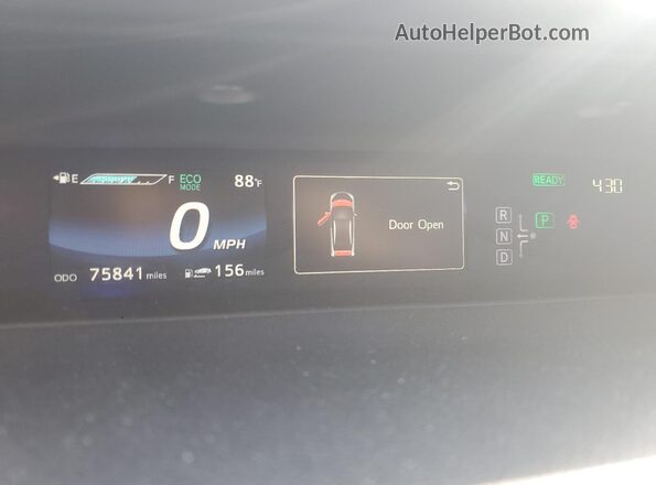 JTDBVRBD3HA003429 2017 TOYOTA MIRAI White Widok zestawu wskaźników