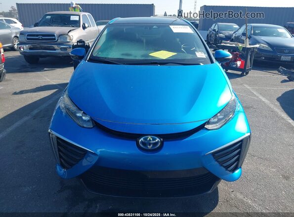 JTDBVRBD7JA005481 2018 TOYOTA MIRAI Blue Widok zestawu wskaźników