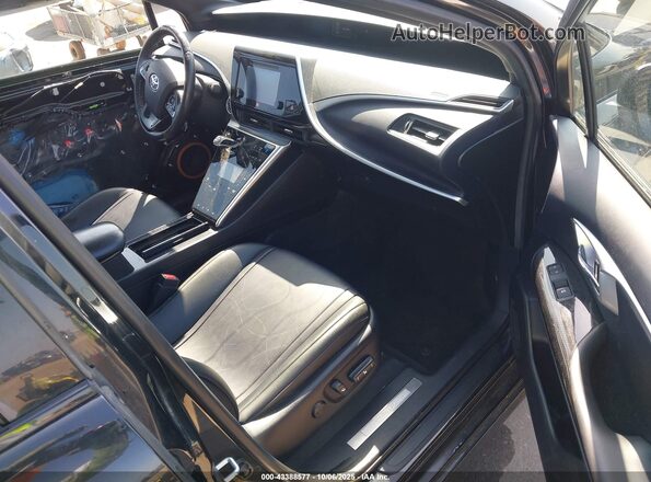 JTDBVRBDXHA001919 2017 TOYOTA MIRAI Black Widok wnętrza z przodu