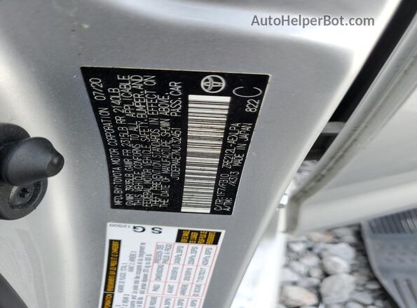 JTDEPMAE7MJ132451 2021 TOYOTA LL Серебряный 