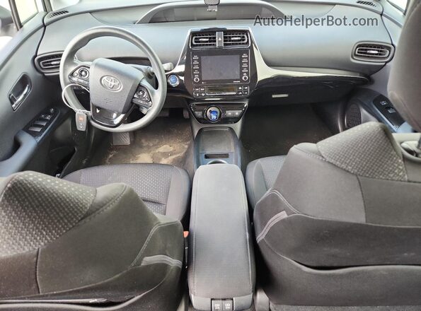 JTDKAMFU7M3148495 2021 TOYOTA PRIUS White წინა პანელის ხედი