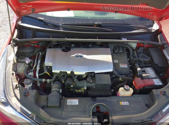 JTDKAMFUXM3133862 2021 TOYOTA PRIUS Красный Вид сзади