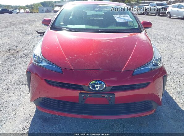 JTDKAMFUXM3133862 2021 TOYOTA PRIUS Красный Вид щитка приборов