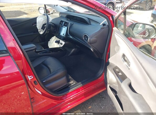 JTDKARFP7J3098720 2018 TOYOTA PRIUS PRIME Burgundy Front interior view