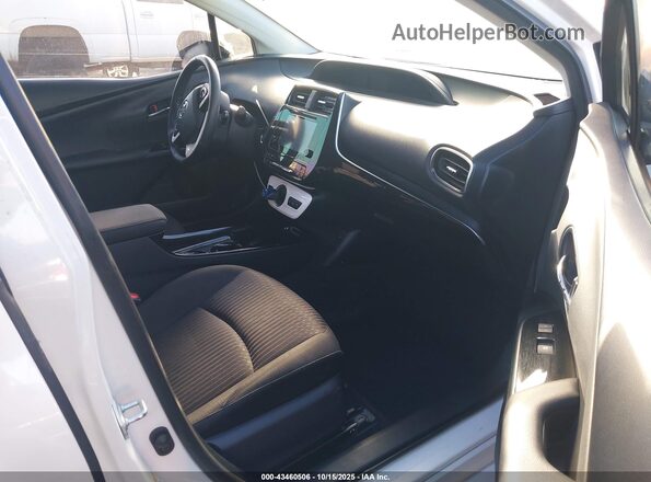 JTDKARFPXJ3099280 2018 TOYOTA PRIUS PRIME White Widok wnętrza z przodu
