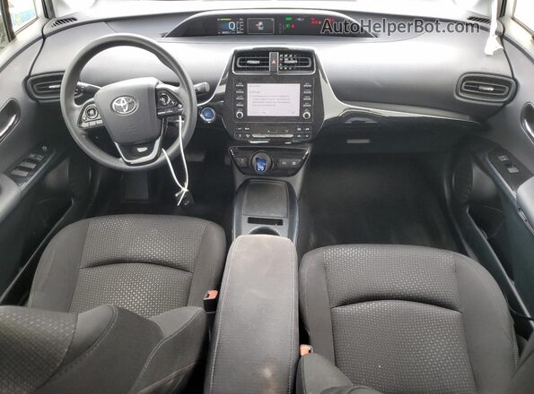 JTDKARFU2L3124830 2020 TOYOTA PRIUS Серебряный Вид панели приборов