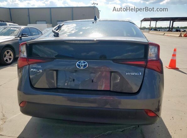JTDKARFU5L3116303 2020 TOYOTA PRIUS Gray უკანა ხედი
