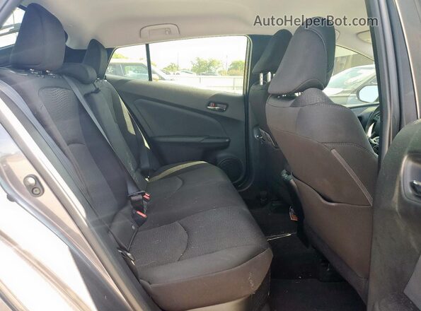 JTDKARFU5L3116303 2020 TOYOTA PRIUS Gray უკანა სავარძლების ხედი