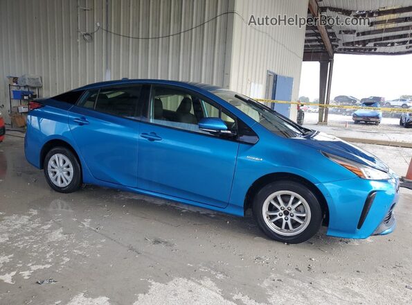 JTDKARFU9L3107135 2020 TOYOTA PRIUS Blue 