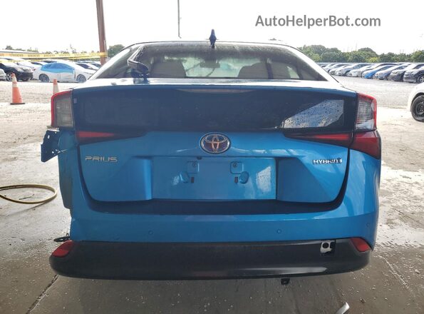 JTDKARFU9L3107135 2020 TOYOTA PRIUS Blue 