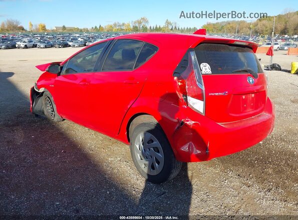 JTDKDTB37G1136880 2016 TOYOTA PRIUS C Red Задня ліва чверть