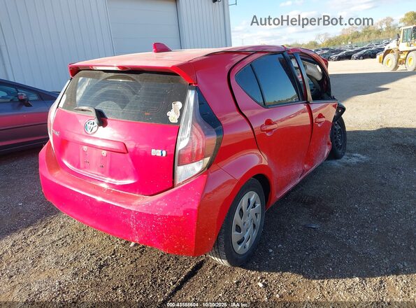 JTDKDTB37G1136880 2016 TOYOTA PRIUS C Red Задня права чверть